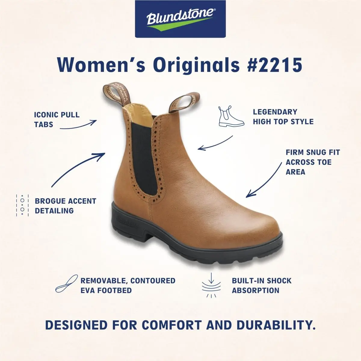 Blundstone shoes - 2216 - 2216-070 - rustic brown 49