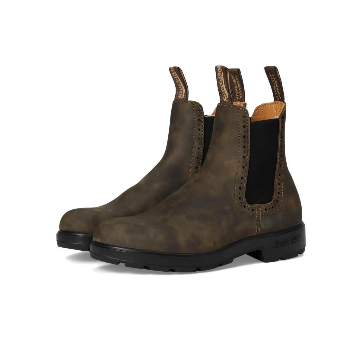 BL1351 Boots Women`s 10 B Rustic Brown Leather Ankle Chelsea ZOGG3550 by Blundstone
