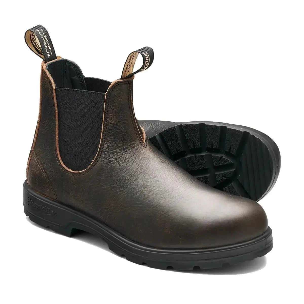 Size 10 -  Men`s Elastic Side Classic 550 Chelsea Boot Vintage Brown by Blundstone