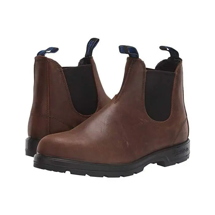 D6826 Antique Brown Thermal Elastic Ankle Boots Size US M-4.5 W-6.5 by Blundstone