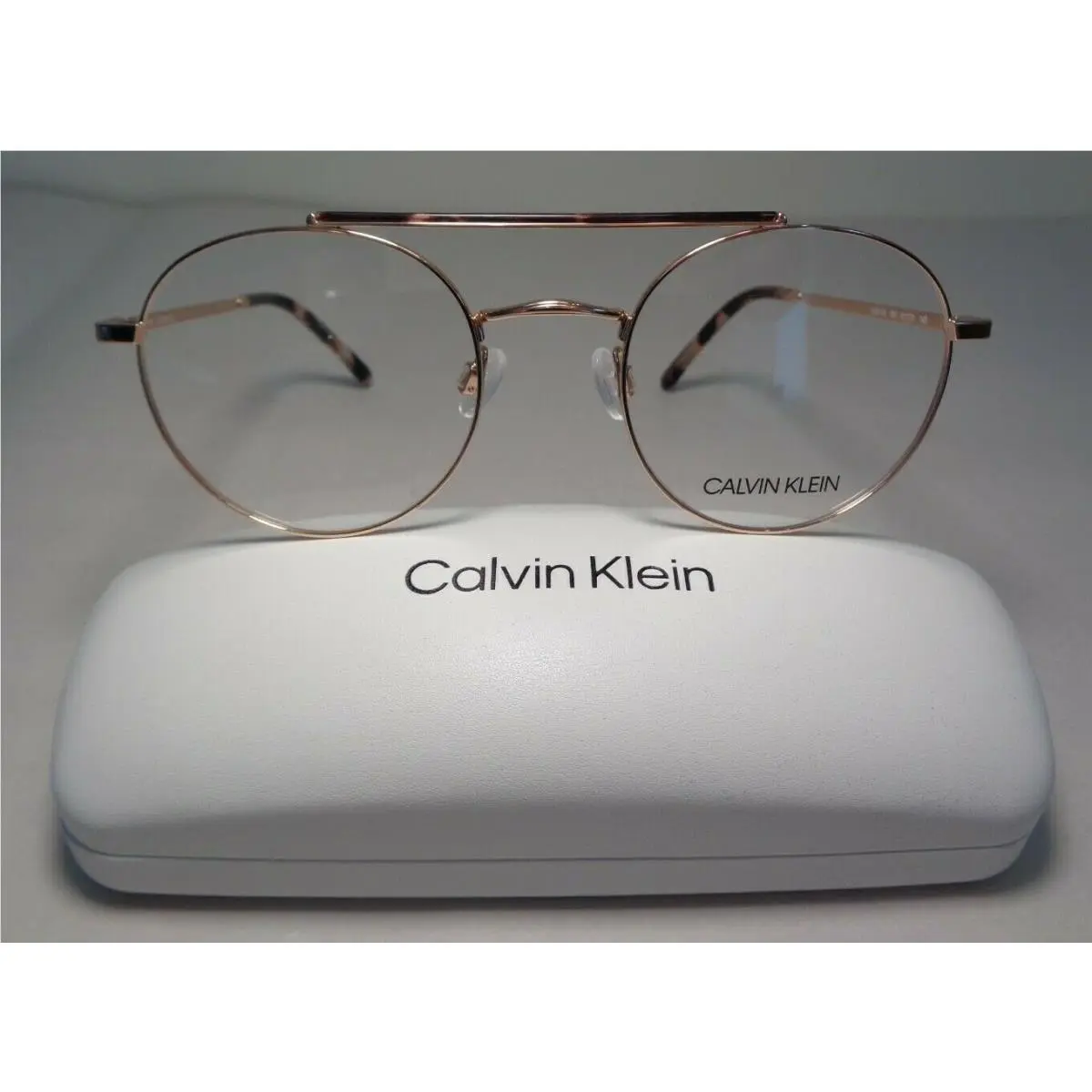 CK20126 Rose Gold Women`s Eyeglass Frames Eyeglasses by Calvin Klein
