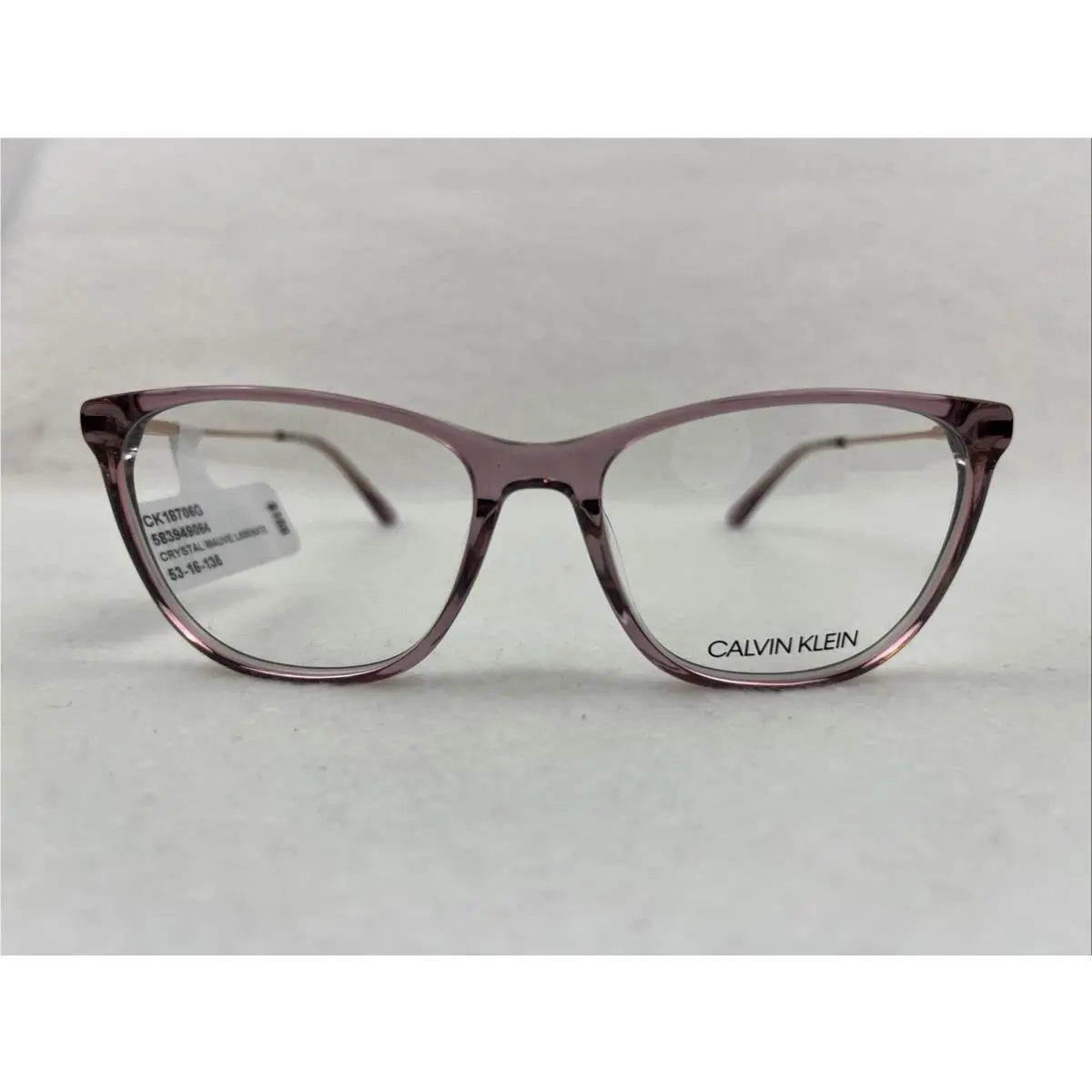 CK18706 535 Crystal Mauve Laminate Eyeglasses 53 16 135 Auth by Calvin Klein