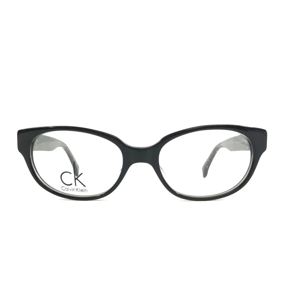Petite Eyeglasses Frames ck5569 137 Shiny Black Cat Eye 47-16-137 by Calvin Klein