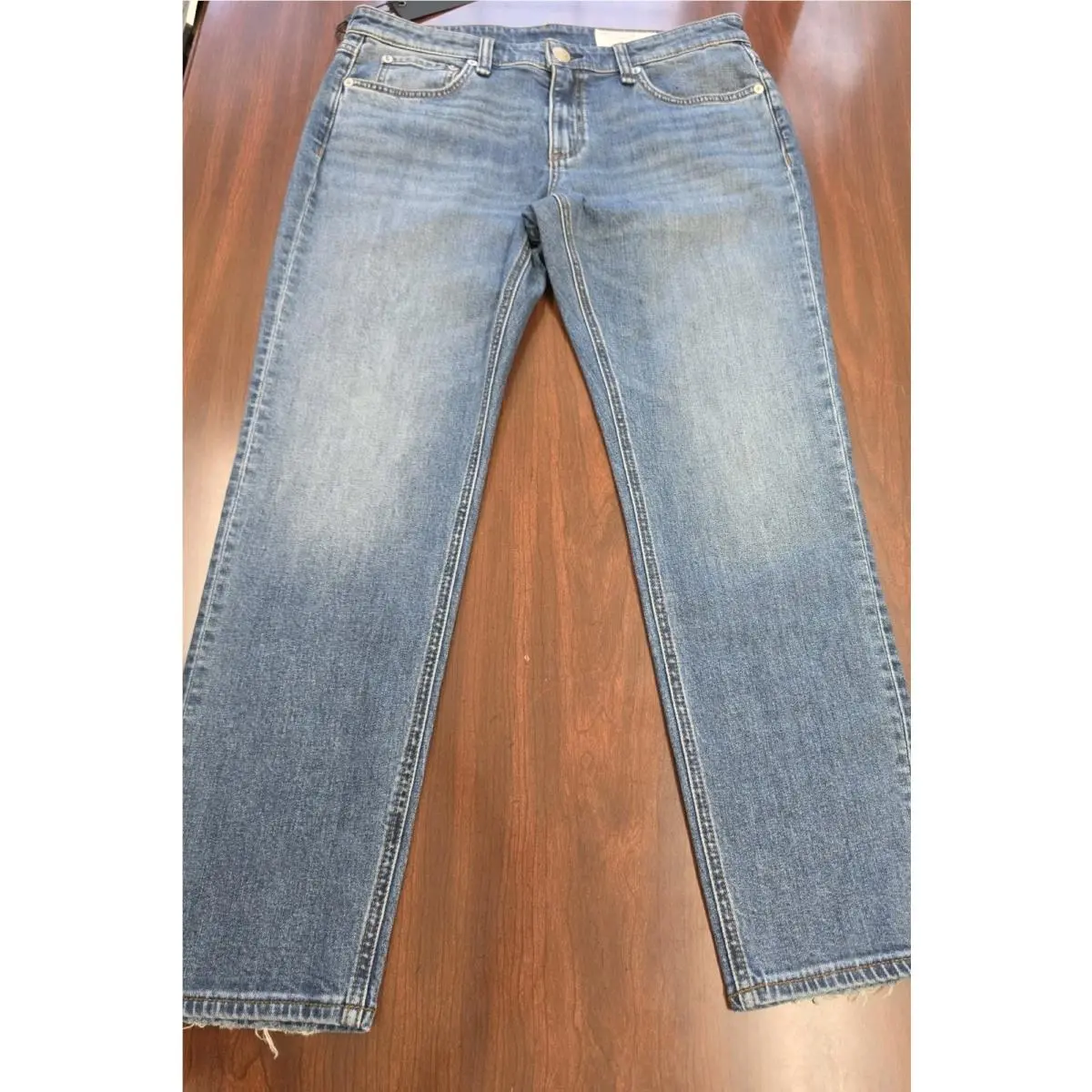 Rag Bone Dre Slim Boyfriend Jeans Size 28 Julienne Indigo Low Rise Stretch
