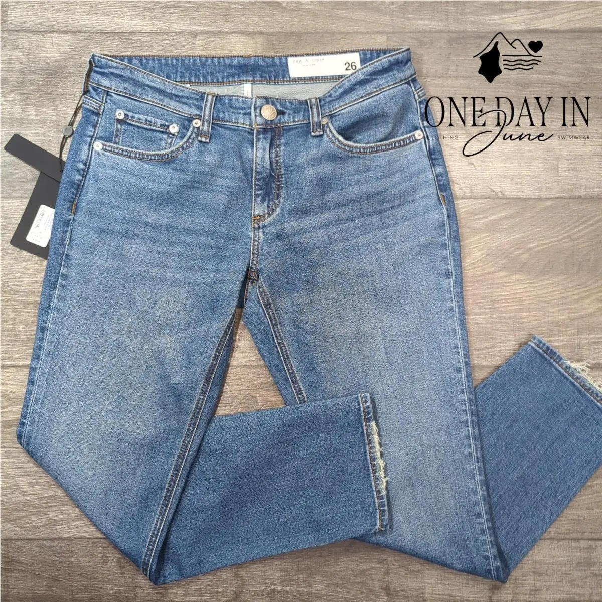Rag Bone The Dre Julienne Low Rise Slim Boyfriend Ankle Size 30 10