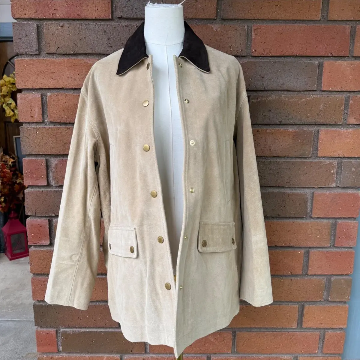 Rag Bone Cassidy Barn Jacket Calf Suede Chore Coat Size Small