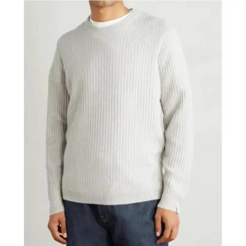 Rag Bone Men`s Jensen Cashmere Rib Crew Neck Sweater Size: Small
