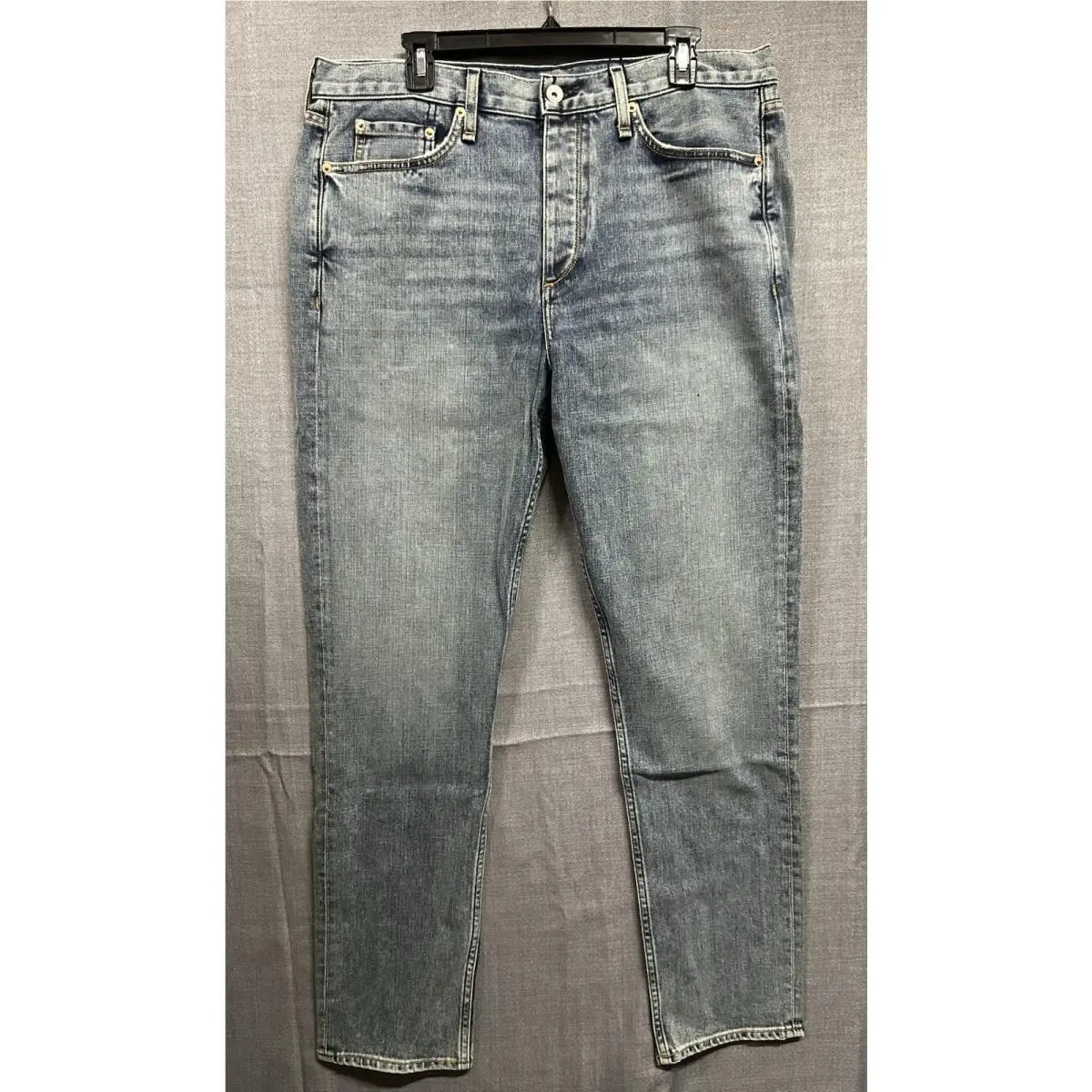 Rag Bone Womens Slim Jeans Mid Rise Blue Wash Campbell Fit 2 Size 36 x 33