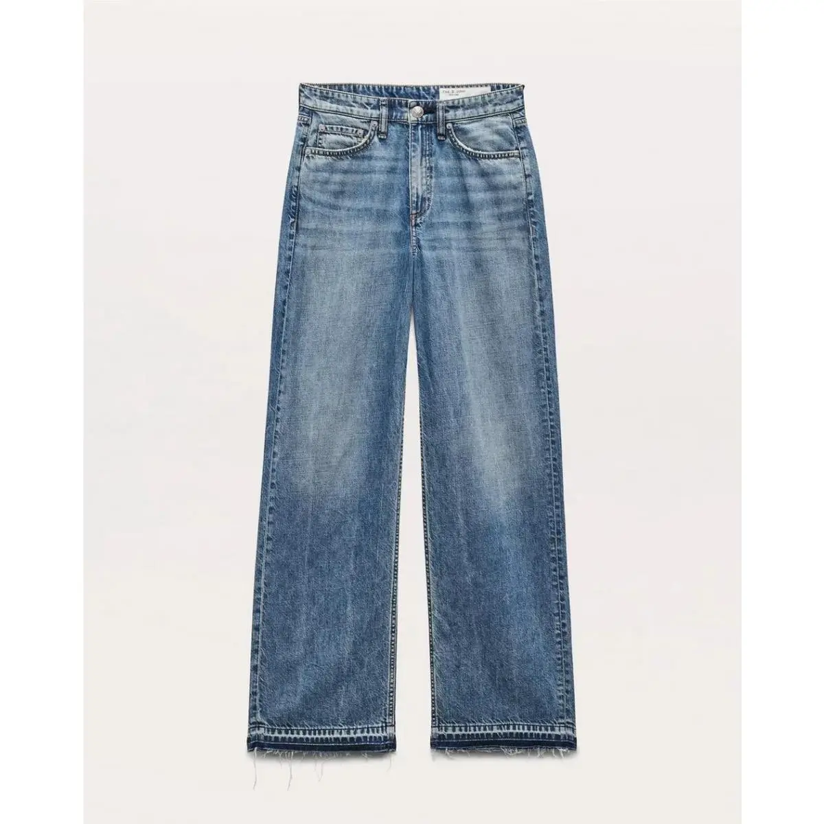 Rag Bone Featherweight The Logan Mid Rise Wide Leg Womens 25 Orian