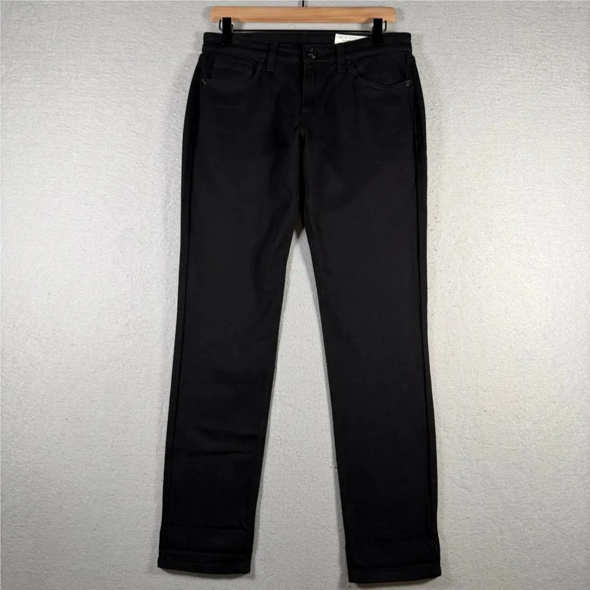 Rag Bone The Dre Low-rise Slim Boyfriend Jeans Black 26 WDD24F2678FMBL
