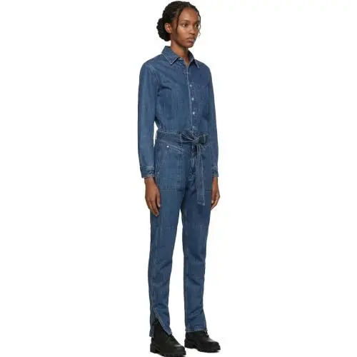 Rag Bone Mia Jumpsuit in Vincent Slim Slit Leg Denim 1-Piece M