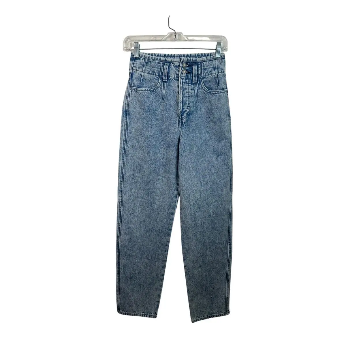 Rag Bone Venus Darted 90s Jean Women 23 Blue Acid Wash High Rise Tapered
