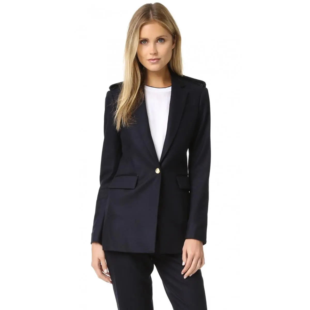 Rag Bone Ashton Blazer in Salute Navy Wool Blend Jacket 6