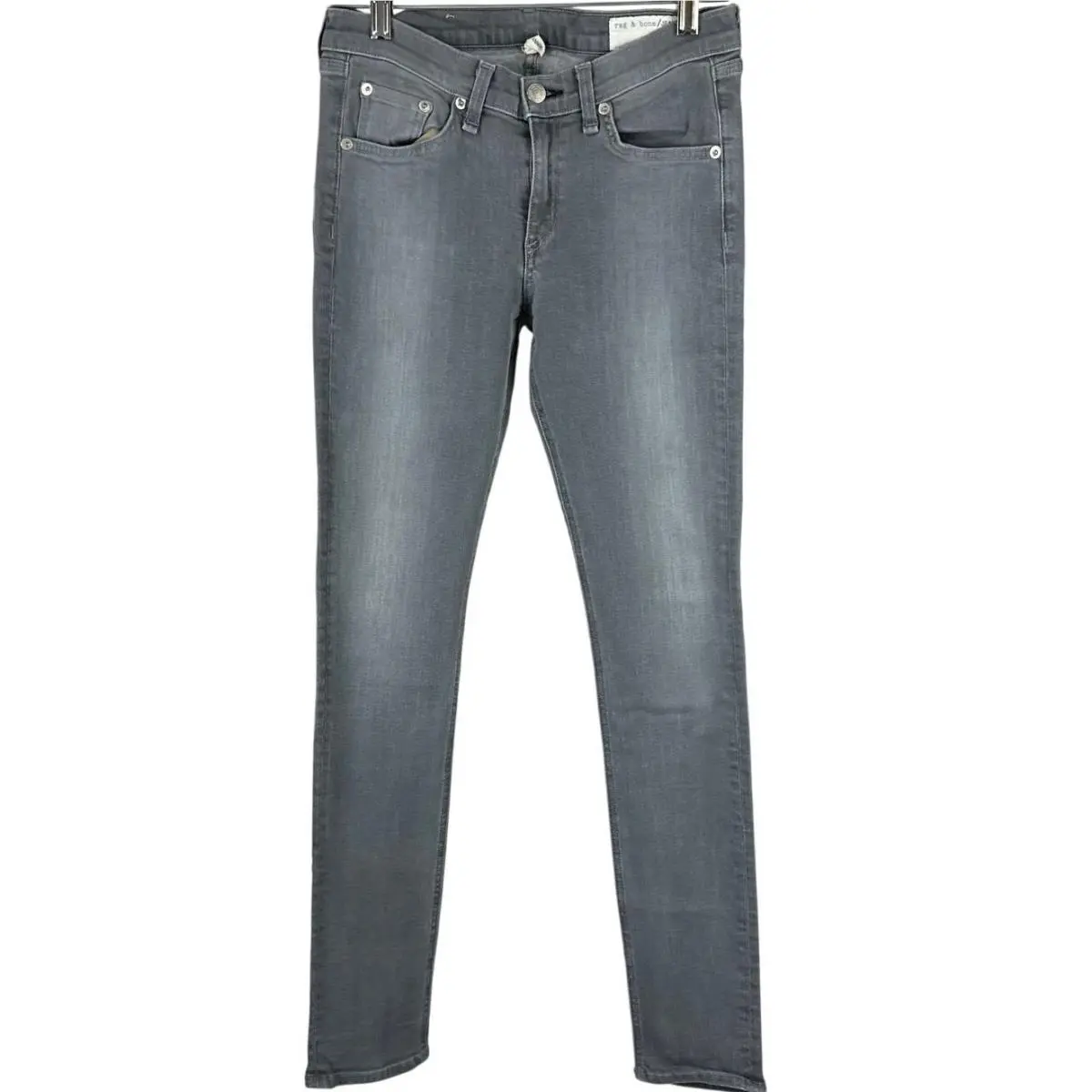 Rag Bone The Skinny Jeans Buxton Grey Women`s Size 28