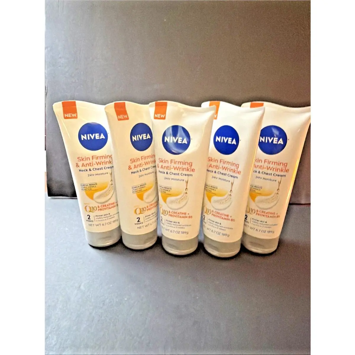 5  Skin Firming Anti-wrinkle Neck Chest Cream Q10 Creatine Vit B5 6.7 oz by Nivea