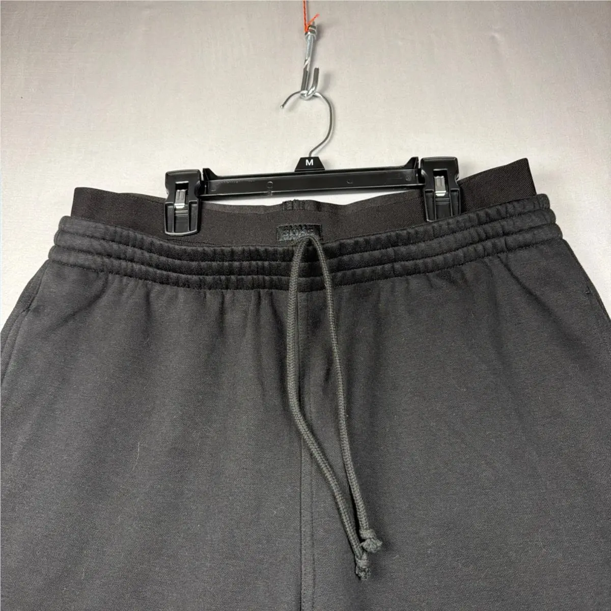 Cotton Fleece Exposed Boxer Sweatpant In Onyx Women`s Size Medium by Skims