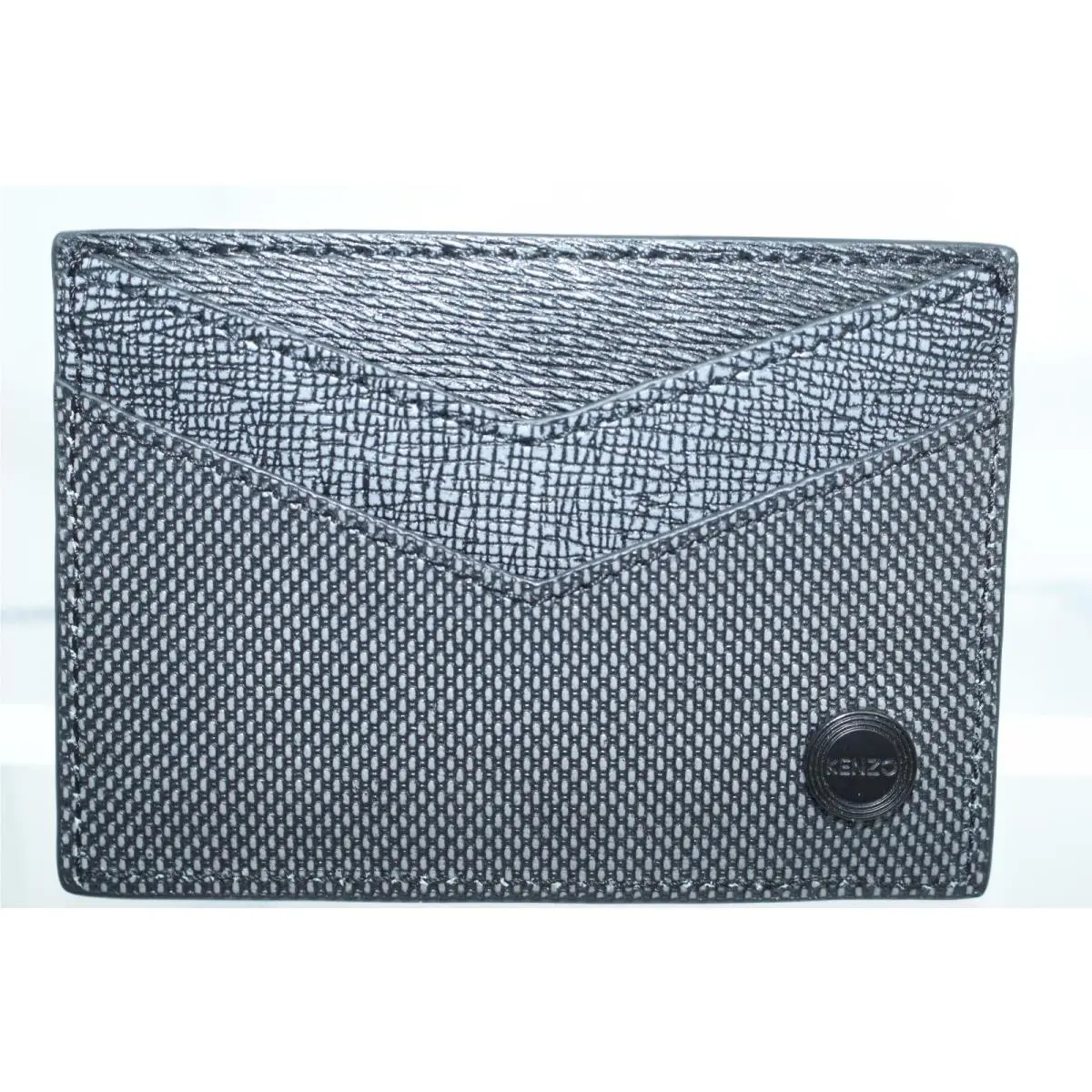 Men`s Credit Card Holder Money Wallet Classic Gray by Kenzo