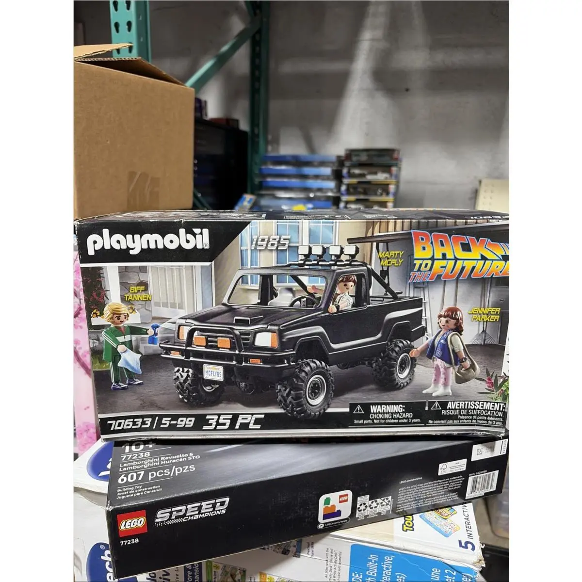 Play Mobile 70633 35 Piece Set Back To The Future Black Pickup Truck