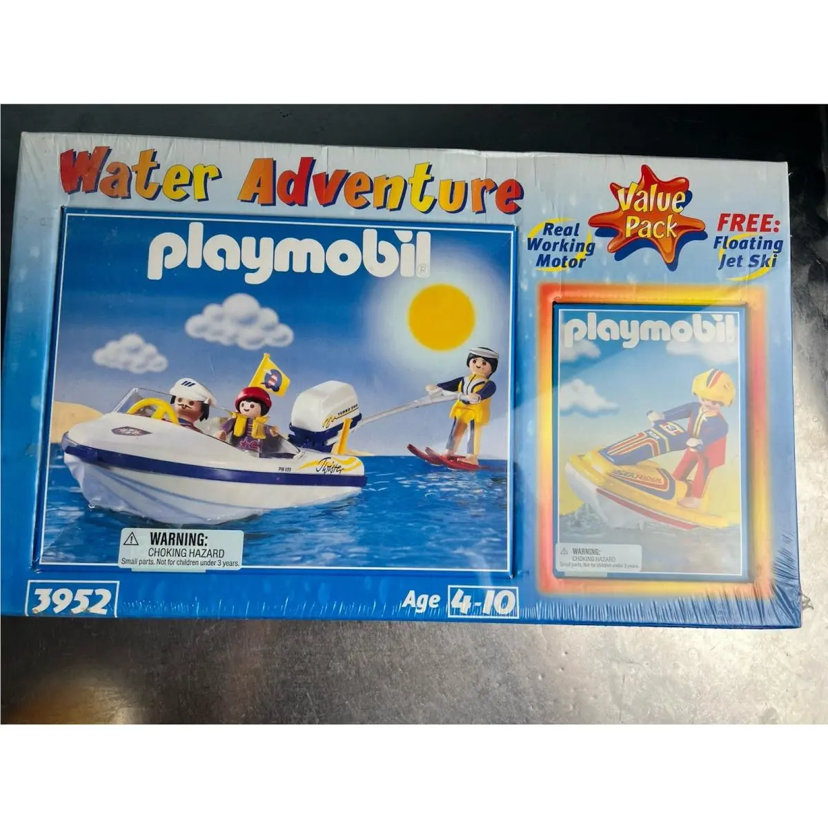Playmobil 3952 Water Adventure Boat with Underwater Motor Jet Ski Figures