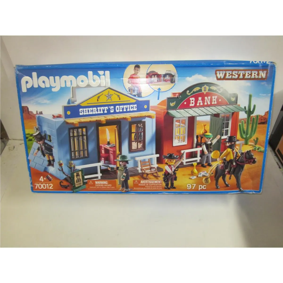 Playmobil 70012 Western Take Along Western City Bank Sheriff