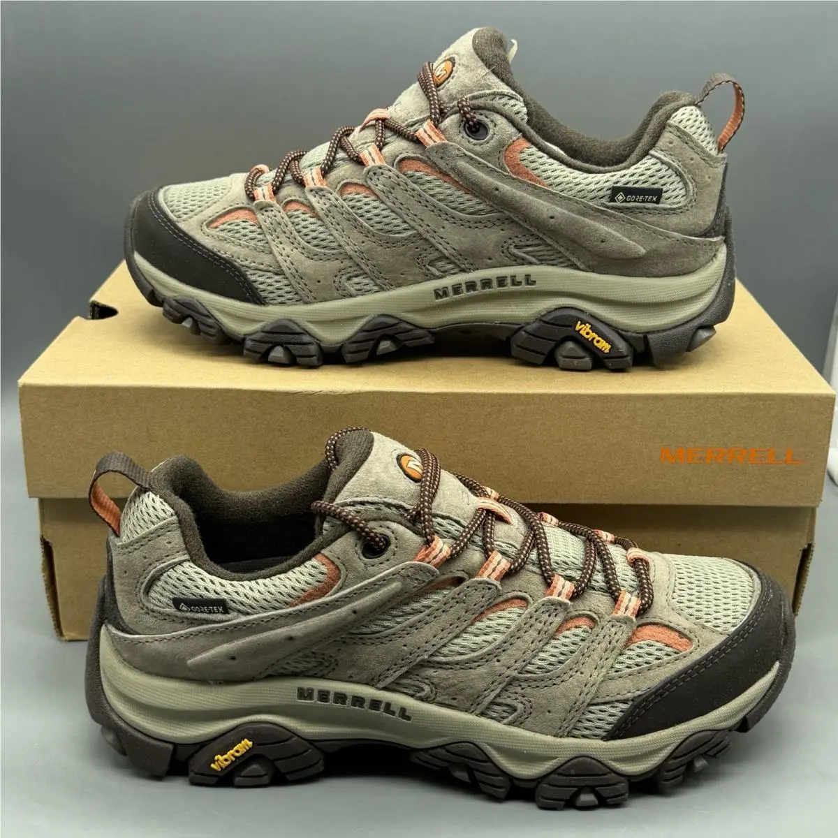 Merrell Moab 3 Gtx Waterproof Women’s 8 M Outdoor Trail Hiking Shoes ‘bungee Cord’