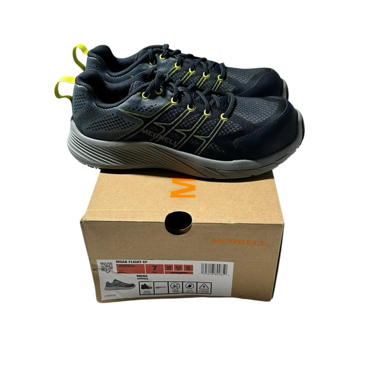 Merrell shoes - Merrell Moab Flight CF Carbon Toe - Blue 6