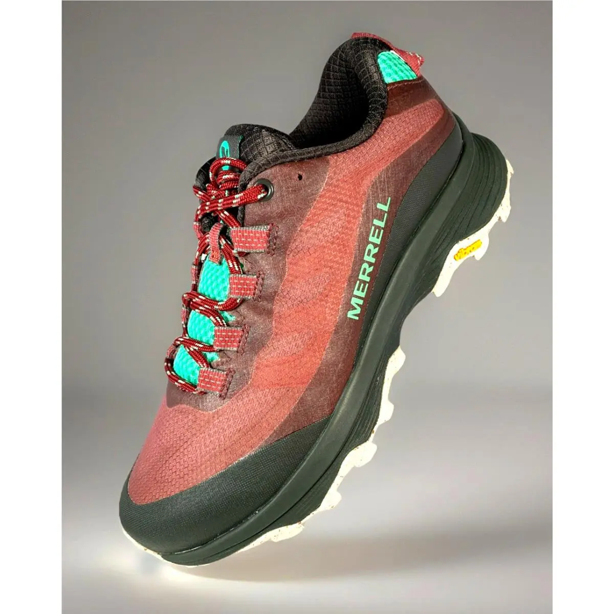 Merrell Womens Moab Speed Burlwood Mauve Brown Trail Running Shoes 6.5 Box