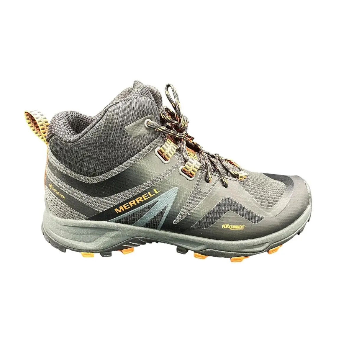 Merrell Men Running Sneaker J034225 Mqm Flex 2 Mid Gtx Burnt Granite Size 9.5 M
