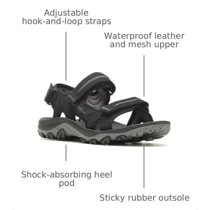 Merrell shoes - J036843Z - J036843Z - Black Leather (UPC: 195020633670) 1
