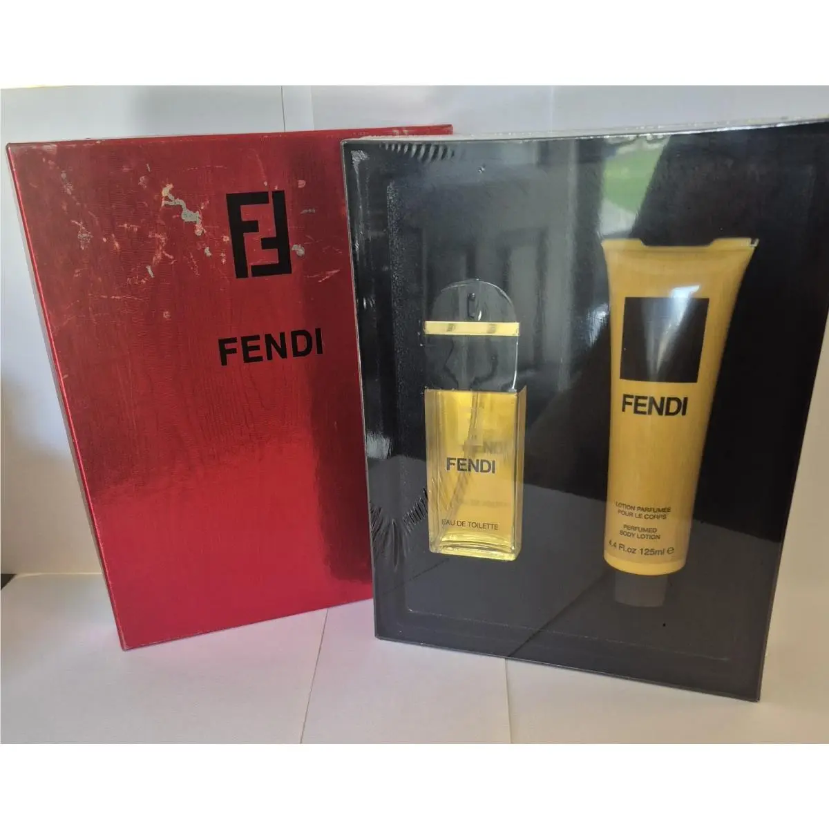 Fendi by Fendi 2 Pc Set 1.7 oz Edt Spray 4.4 oz Perfume Body Lotion