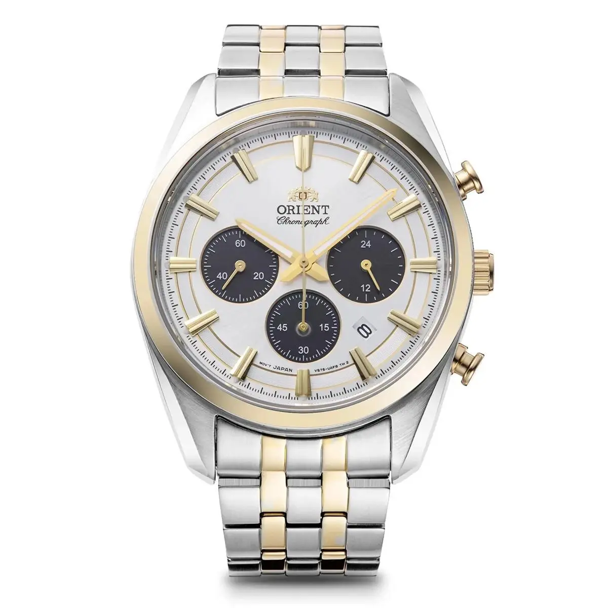 Orient Men`s Contemporary Chronograph White Dial Watch - RA-TX0302S10B