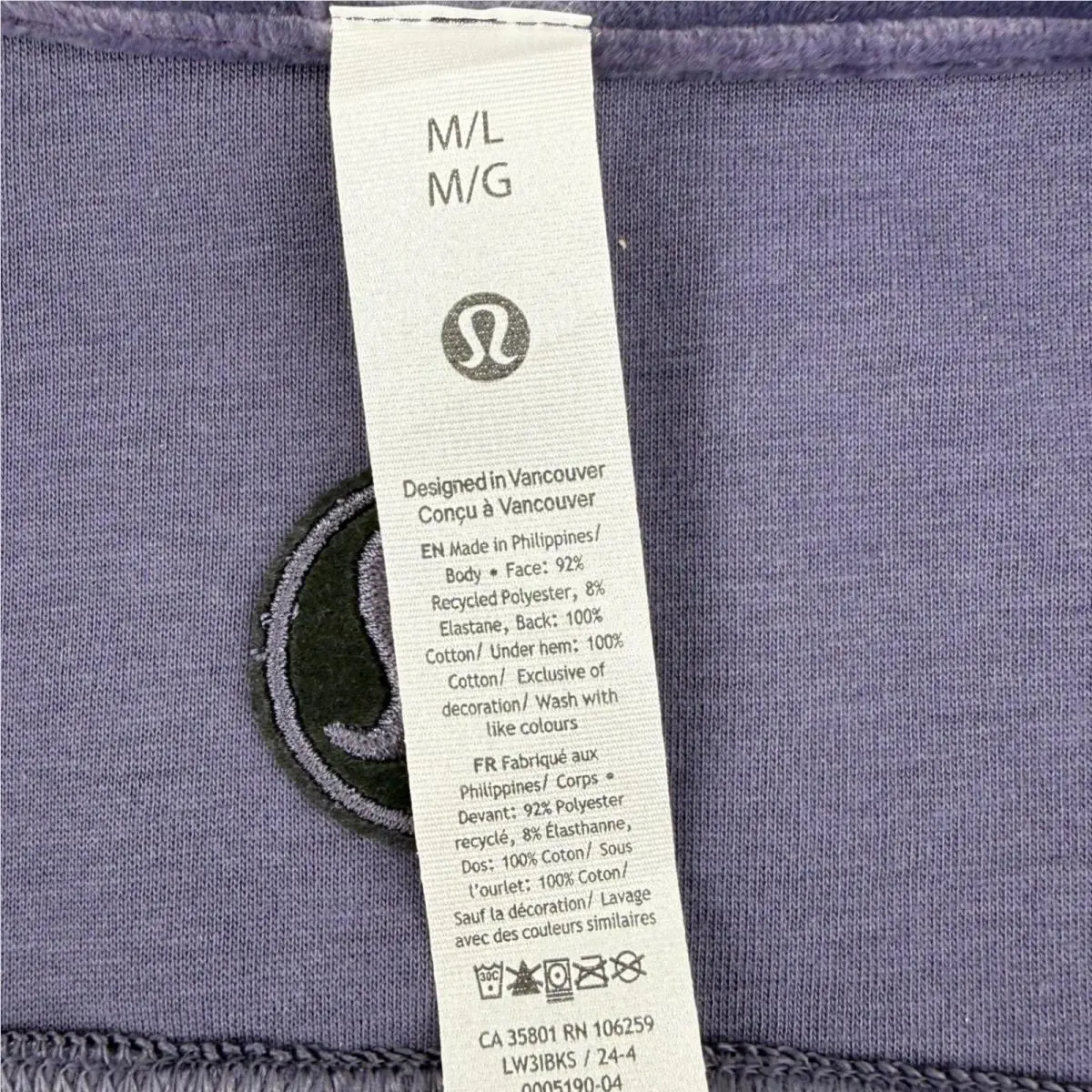 Lululemon clothing - Purple 2