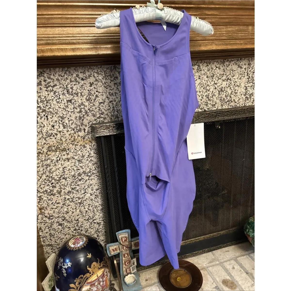 Lululemon One Piece Unitard Running Suit Purple Gymnastics Yoga Shorts 10