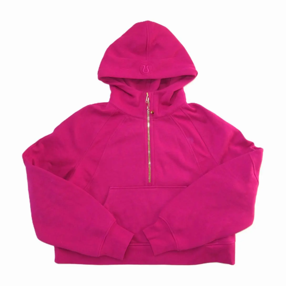 Lululemon Scuba Oversized Half Zip Hoodie Ripened Raspberry Sweatshirt Xs/s