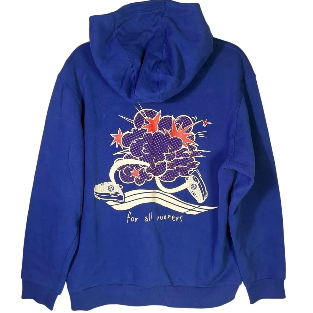 Lululemon Women’s Blue For All Runners Graphic Pullover Hoodie Size M