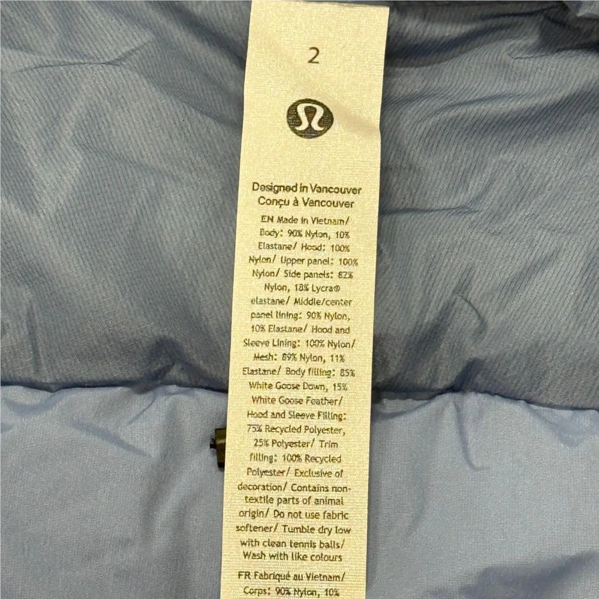 Lululemon clothing - Lululemon Down for It All Jacket - Blue 1
