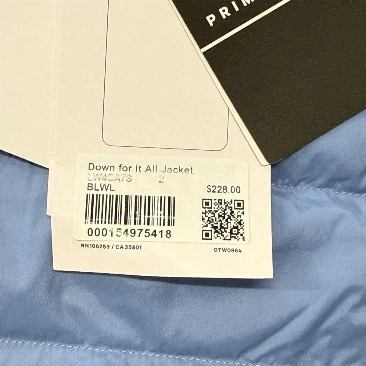 Lululemon clothing - Lululemon Down for It All Jacket - Blue 2