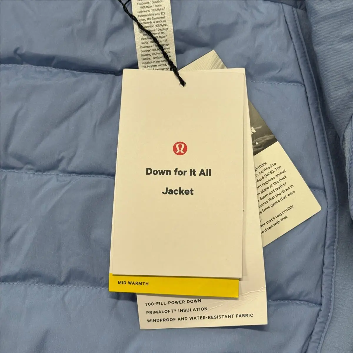 Lululemon clothing - Lululemon Down for It All Jacket - Blue 3