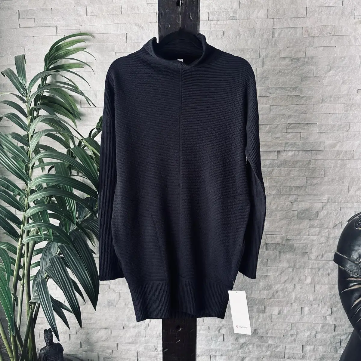 Lululemon “call For Cozy” Black Long-sleeve Athletic Dress Size 4