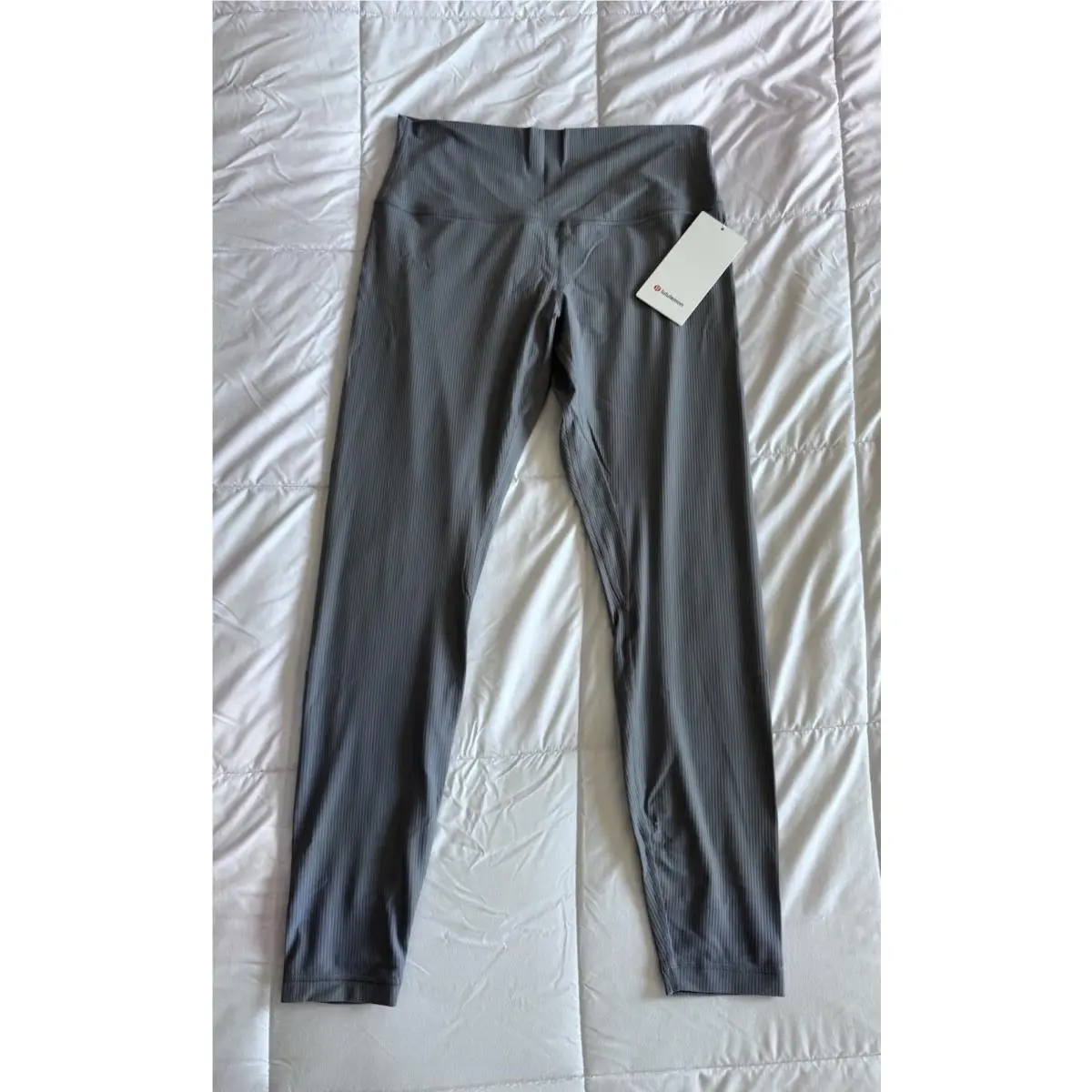 Lululemon Align Ribbed High Rise Sz 12 Pants 28” Leggings Belgian Blue Rare