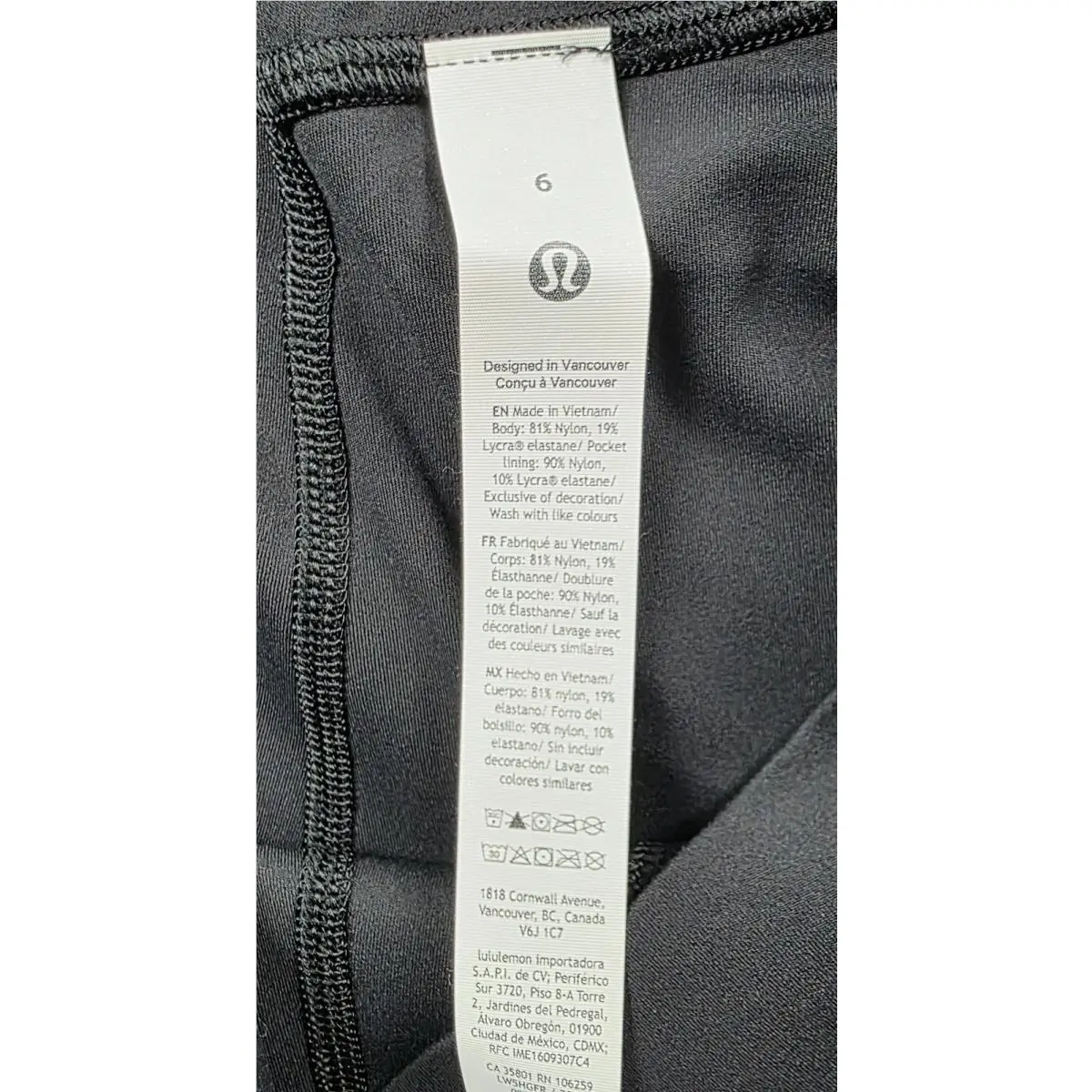 Lululemon clothing - LW5DH6S - LW5DH6S - Black 1