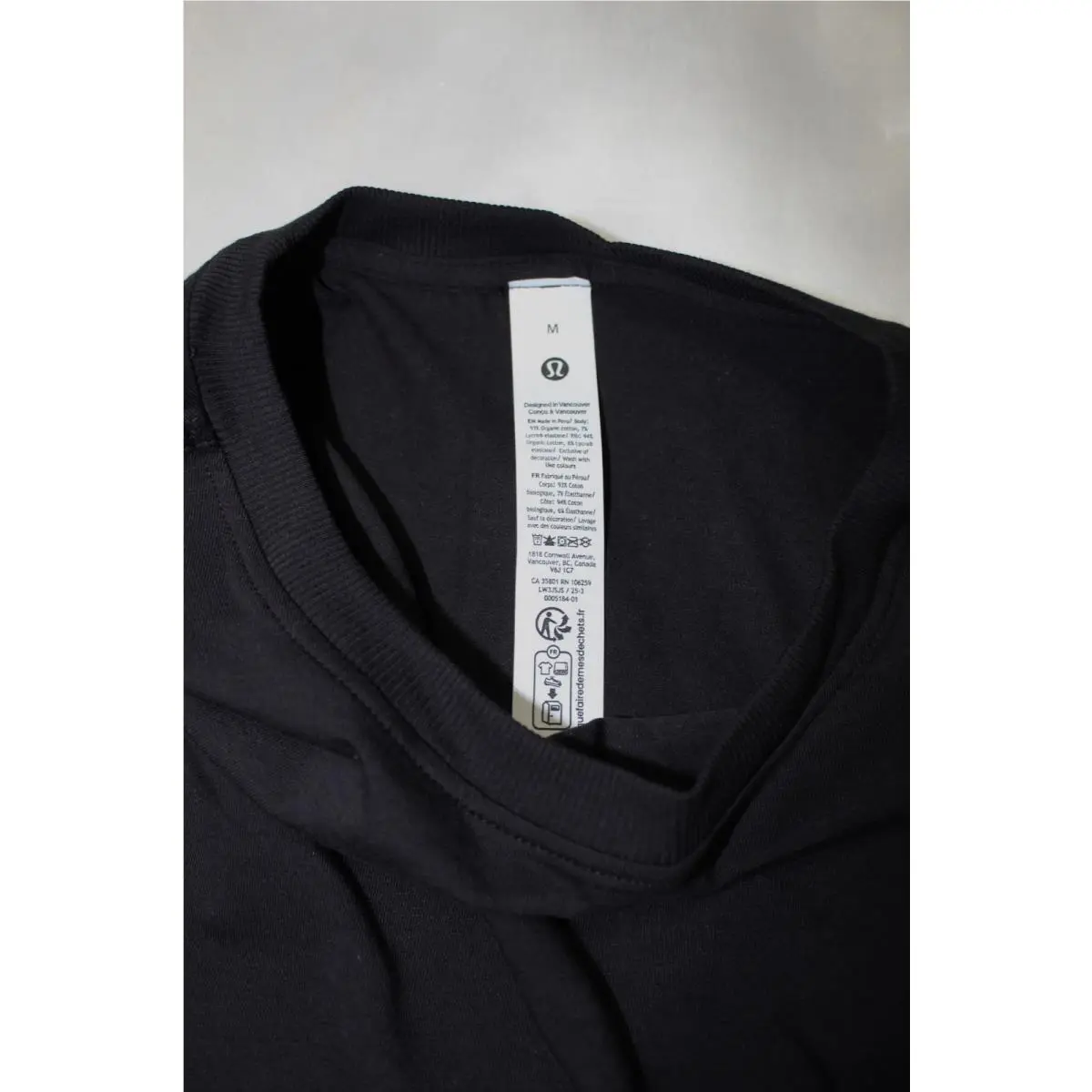 Lululemon clothing - Lululemon All Yours Orgranic Cropped T-Shirt - Black 2