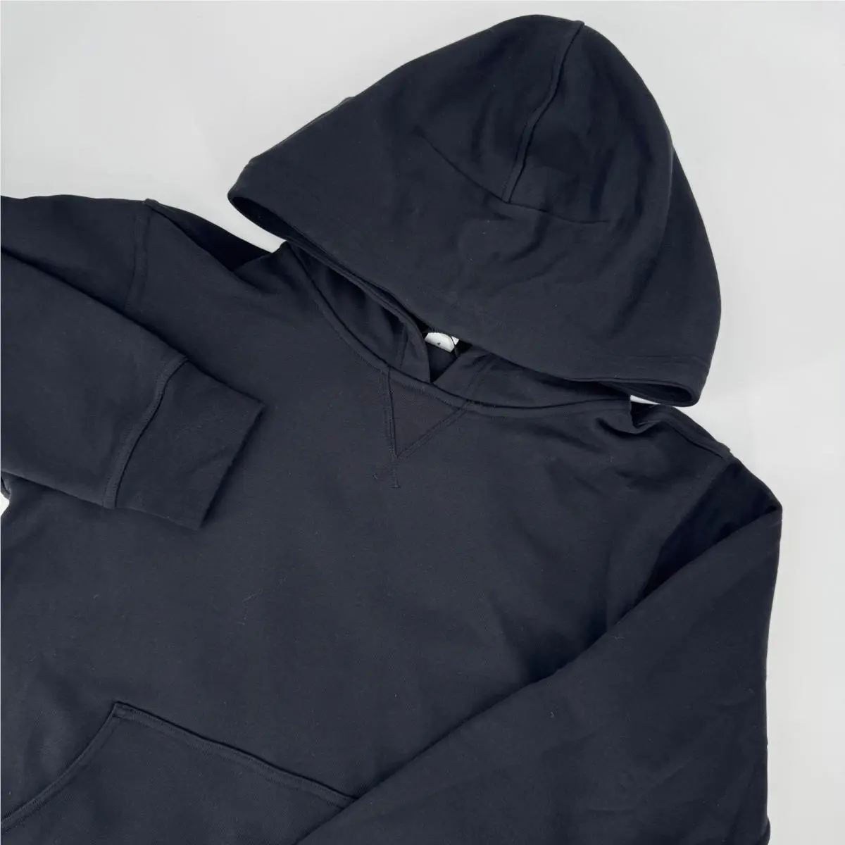 Lululemon All Yours Hoodie Terry Black LW3DAMS Relaxed Fit Pullover Size 4