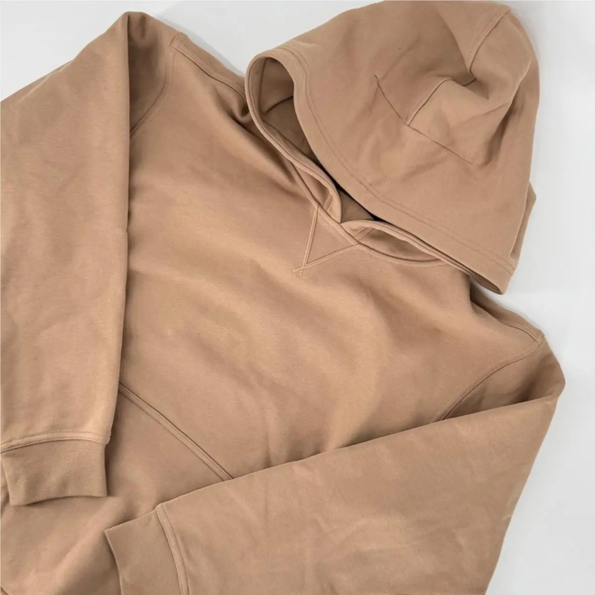 Lululemon All Yours Hoodie Terry Womens 6 Tan Neutral Pullover