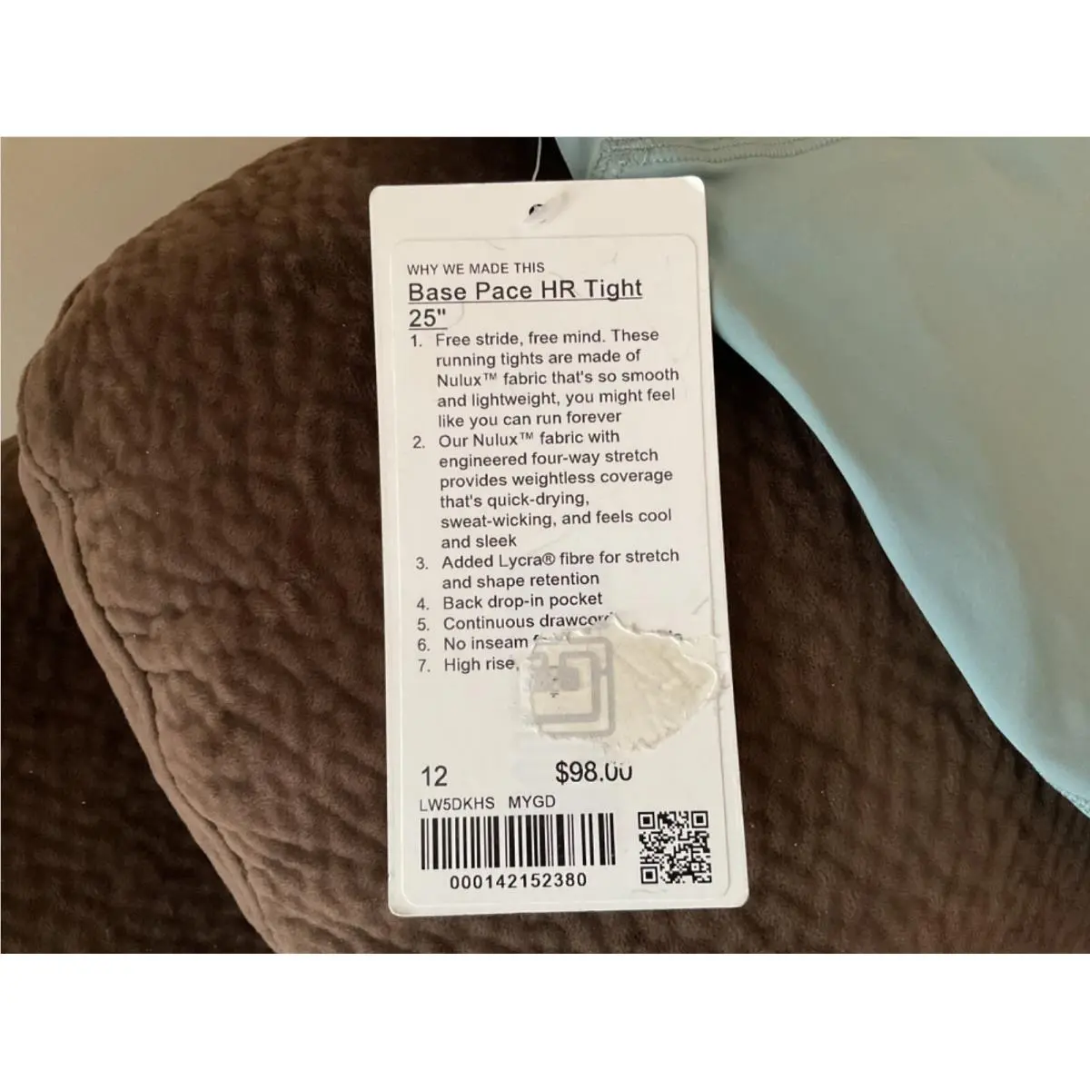 Lululemon clothing - Lululemon Base Pace HR Tight 25
