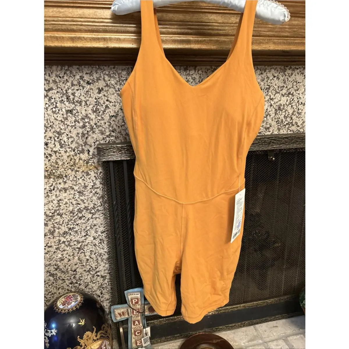 Lululemon Align Bodysuit Short Autumn Orange Size 10