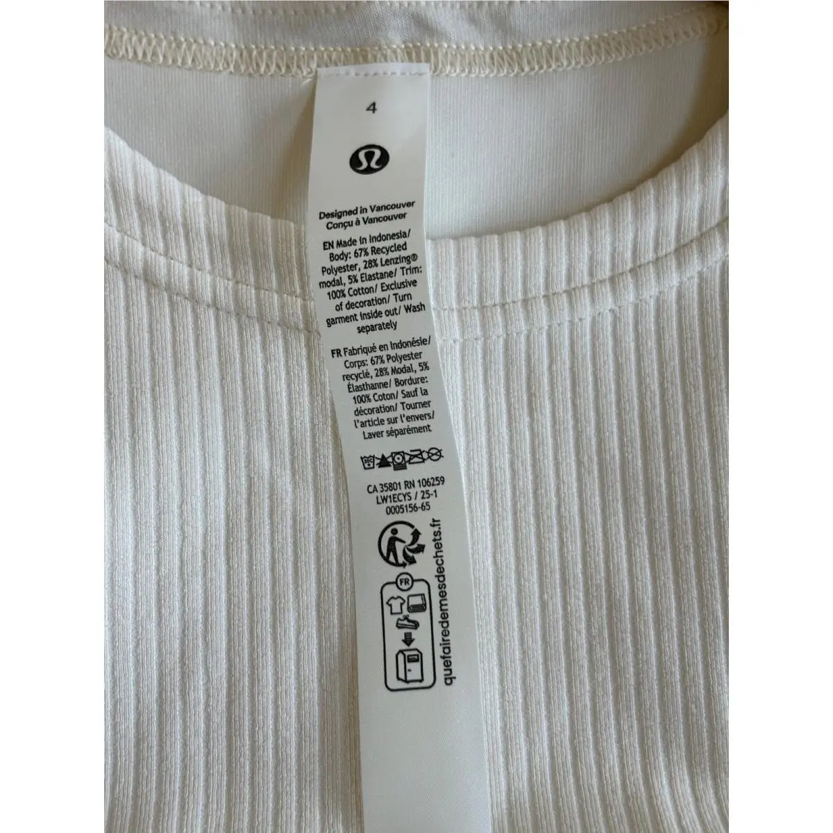 Lululemon clothing - Ivory 3
