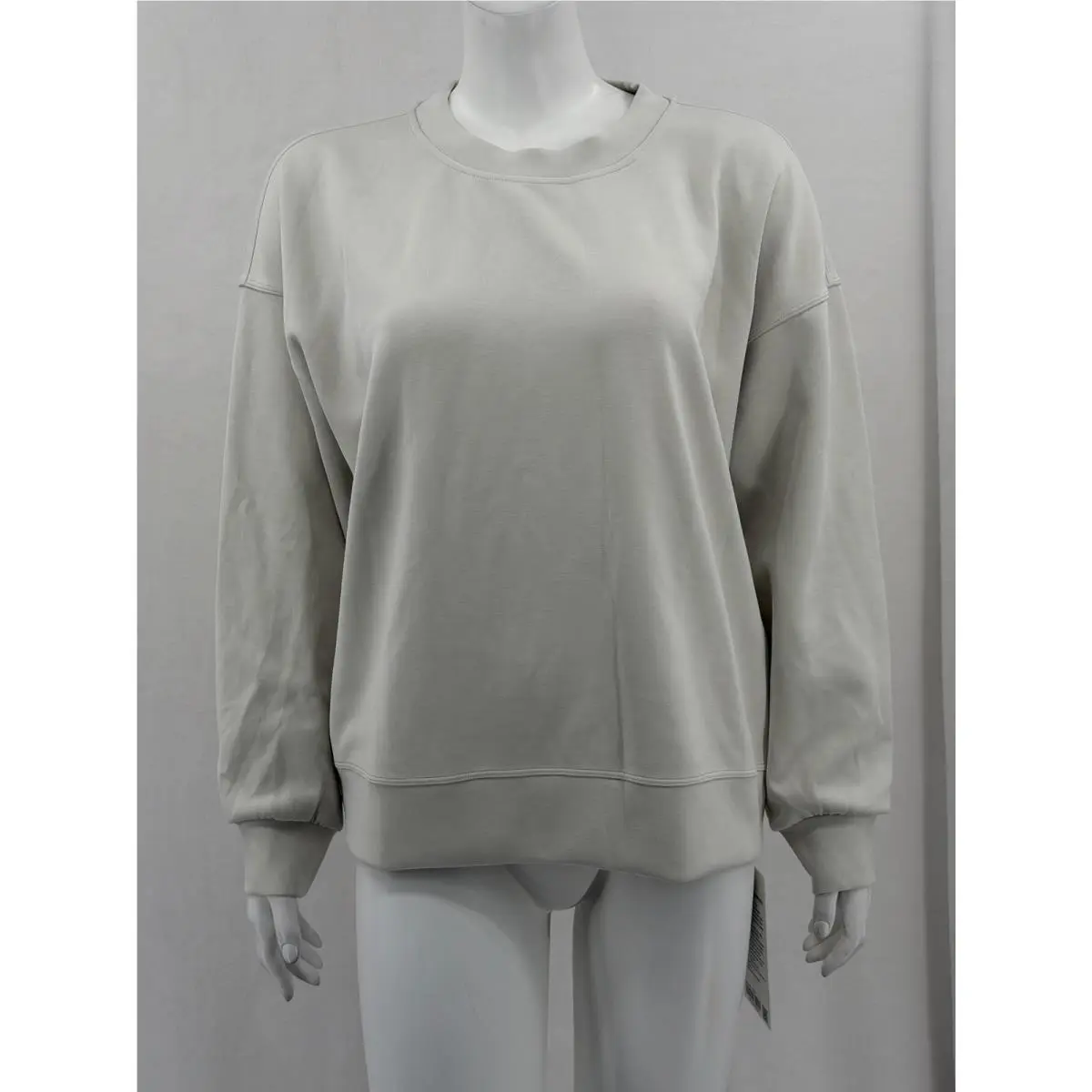 Lululemon Sweatshirt Womens 8 Bone Softstreme Crewneck Pullover Athleisure Gym