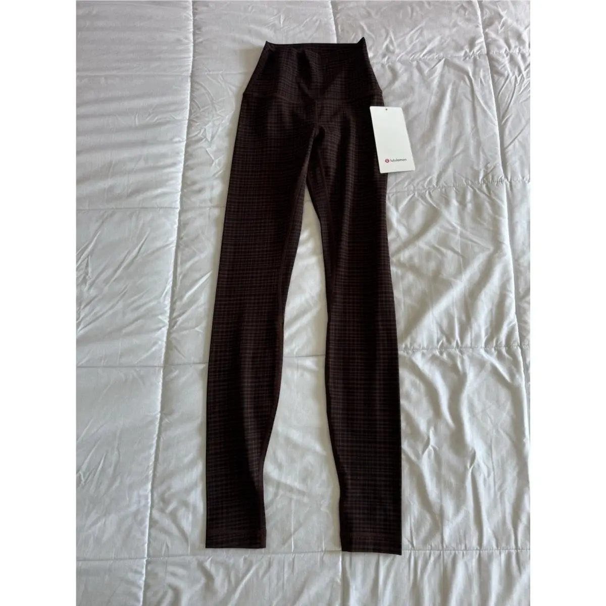 Lululemon Align High Rise HR Pant 28” Sz 0 Legging Pant Lava Cake Glow Grid