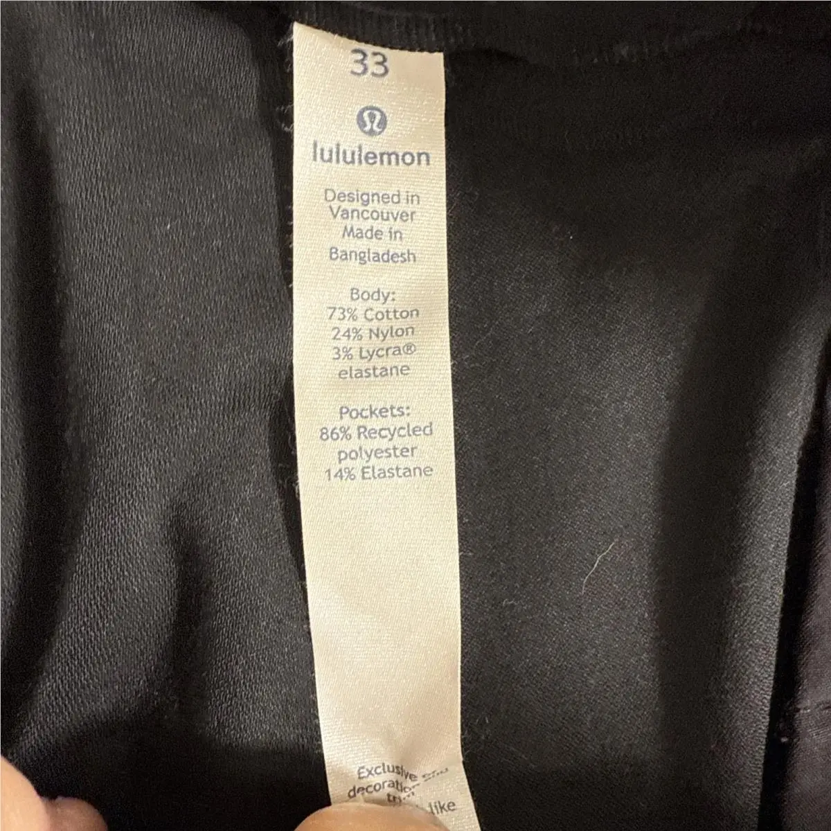 Lululemon clothing - Lululemon Commission - Commission - LM5440S - Black 3